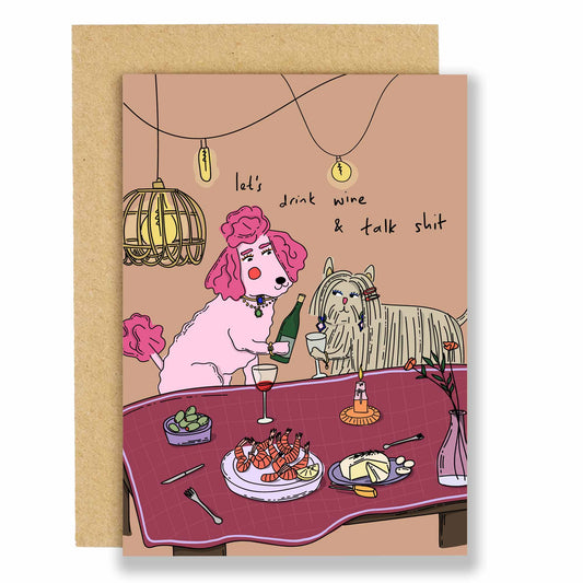 Let's Drink Wine Card