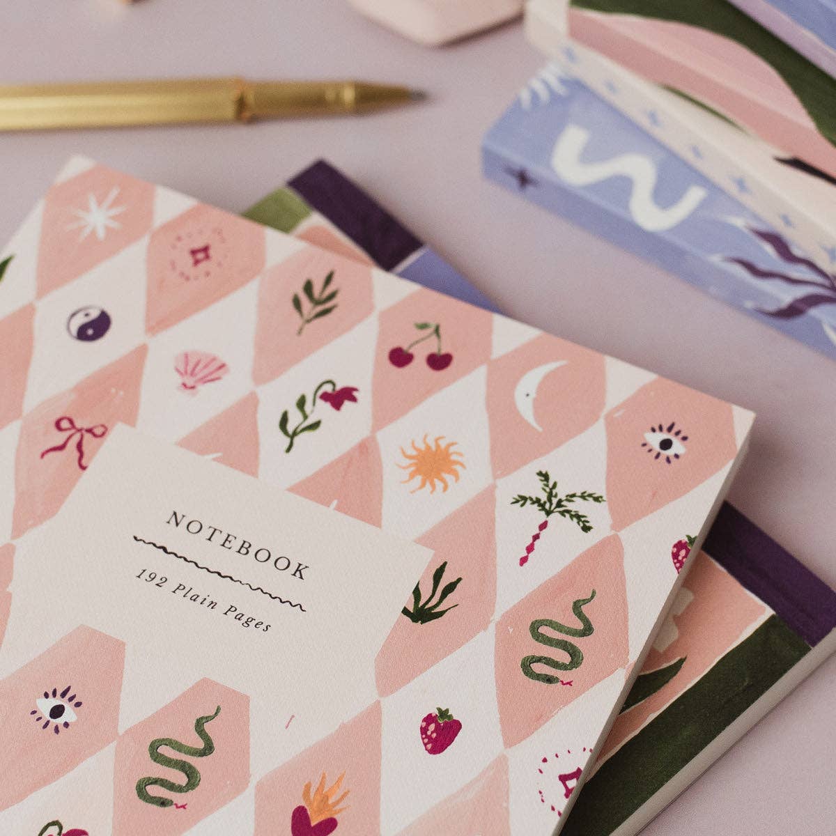 Blush Harlequin Notebook