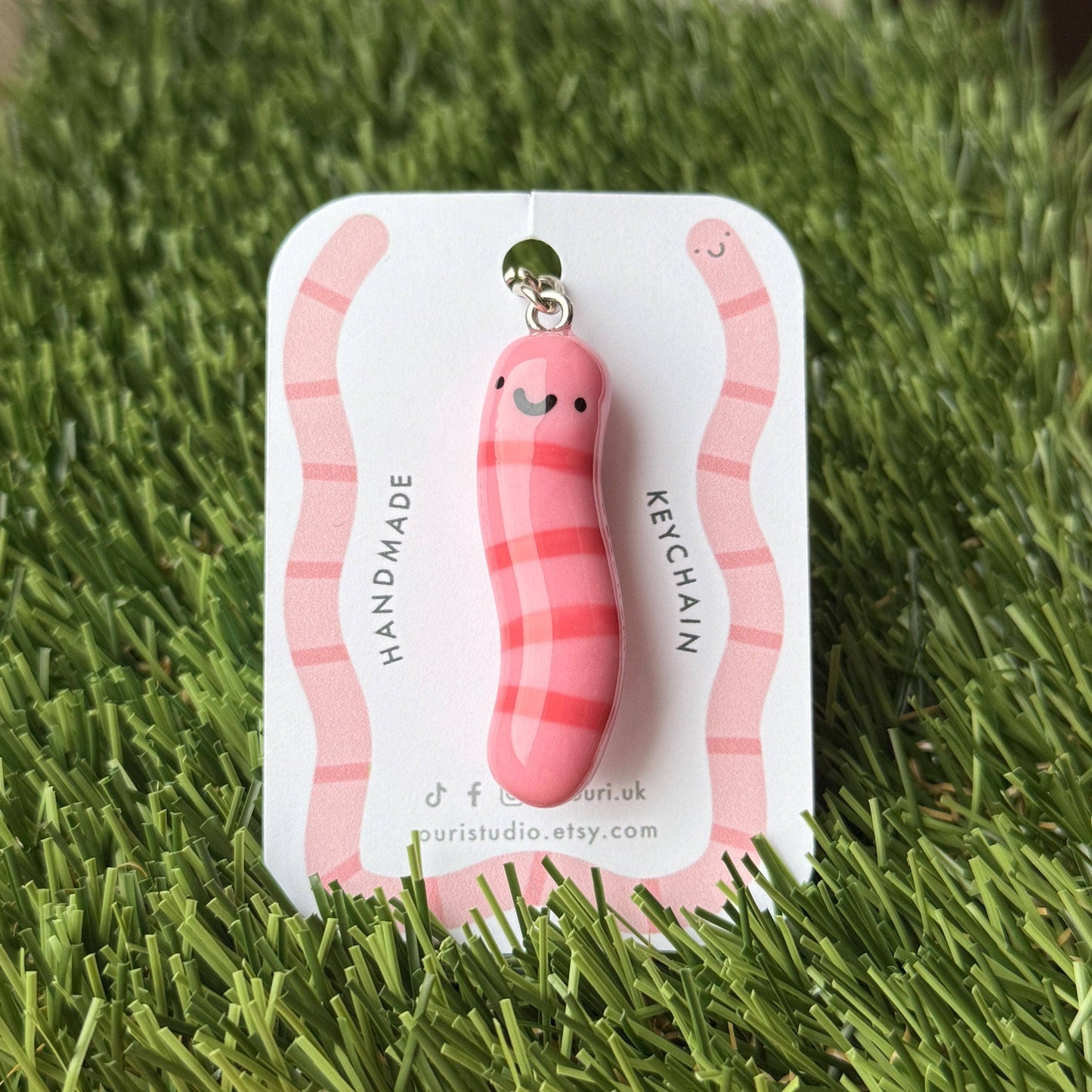 Worm Keychain