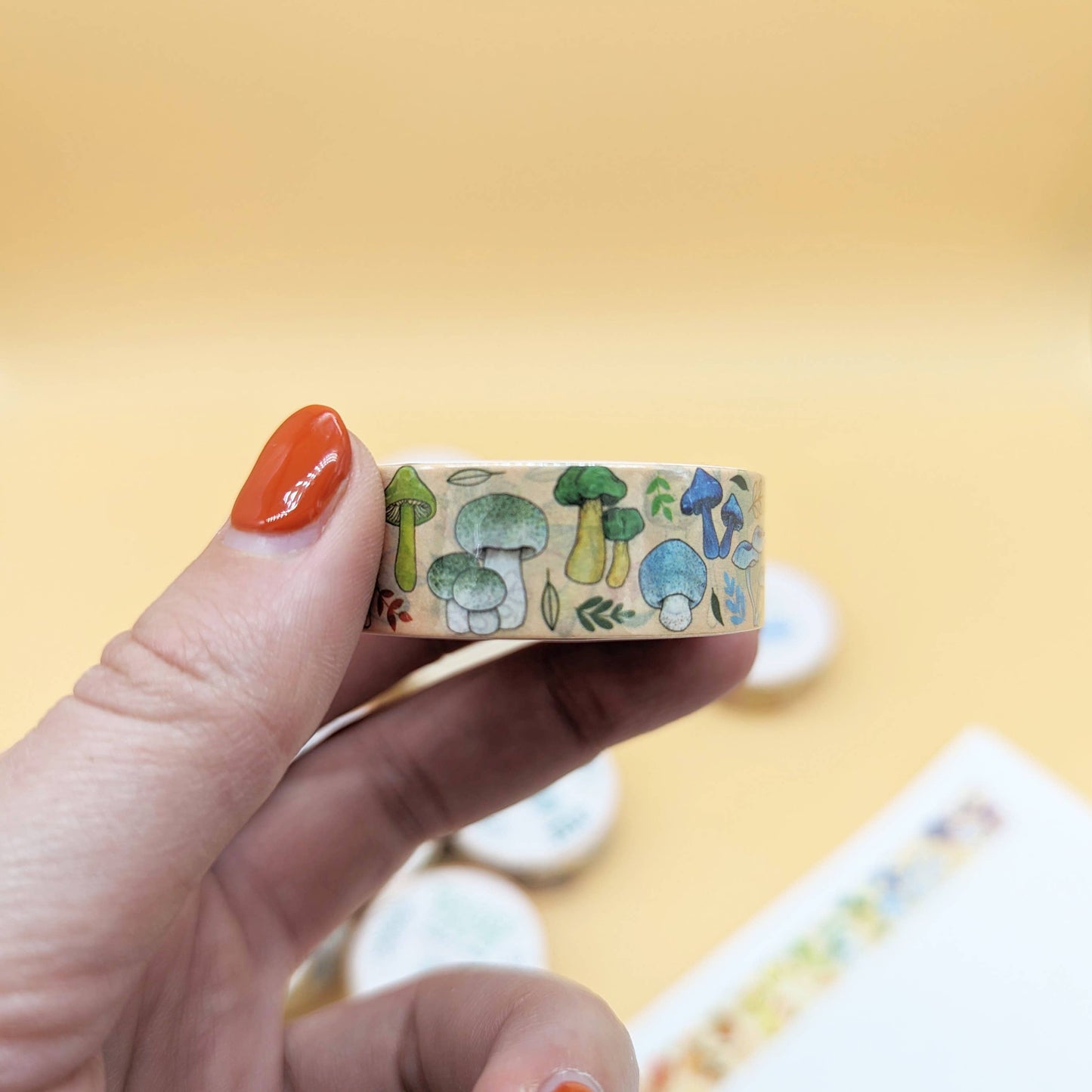 Rainbow Mushroom Washi Tape