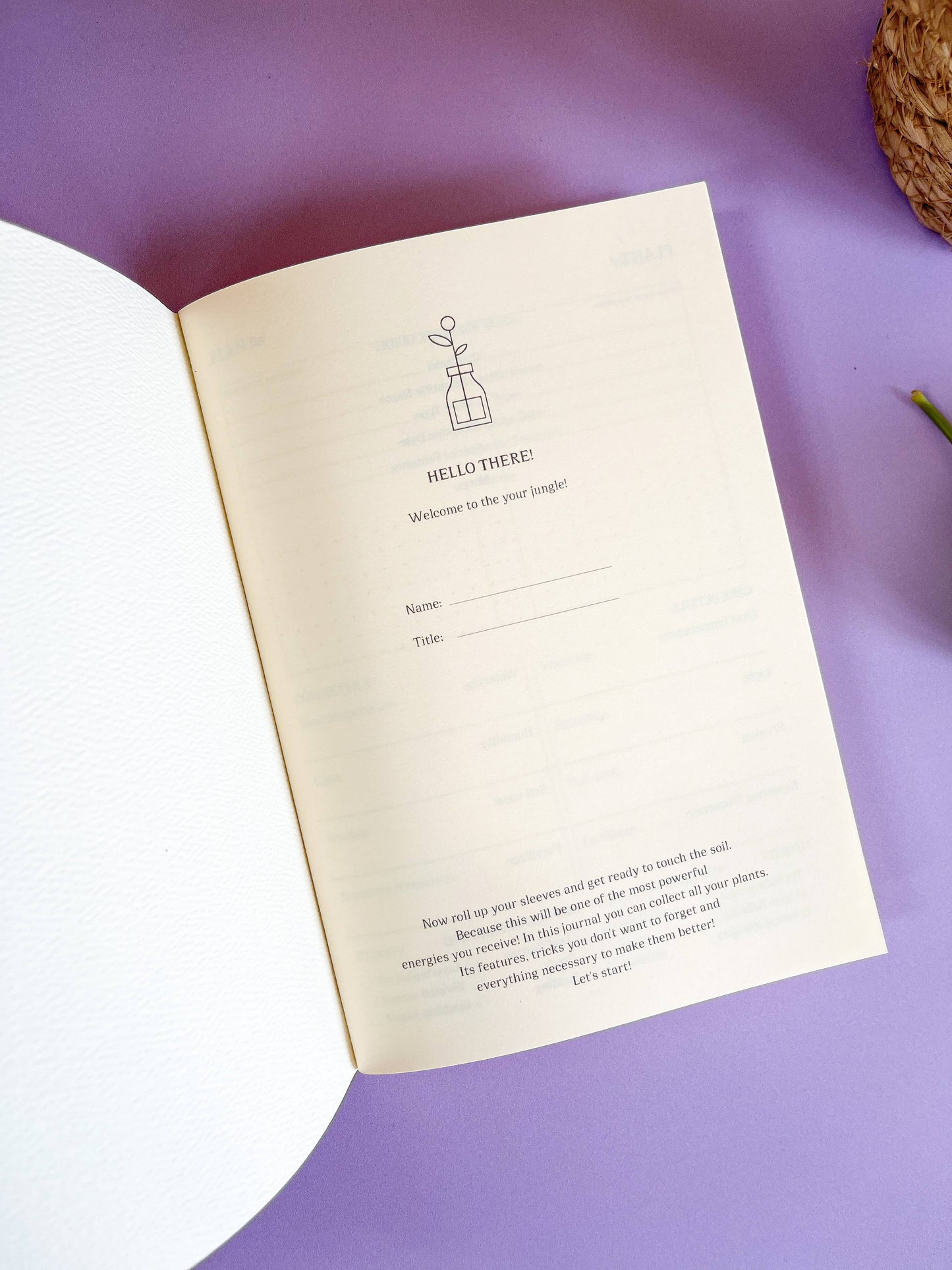 Plants Care Journal - Jungle