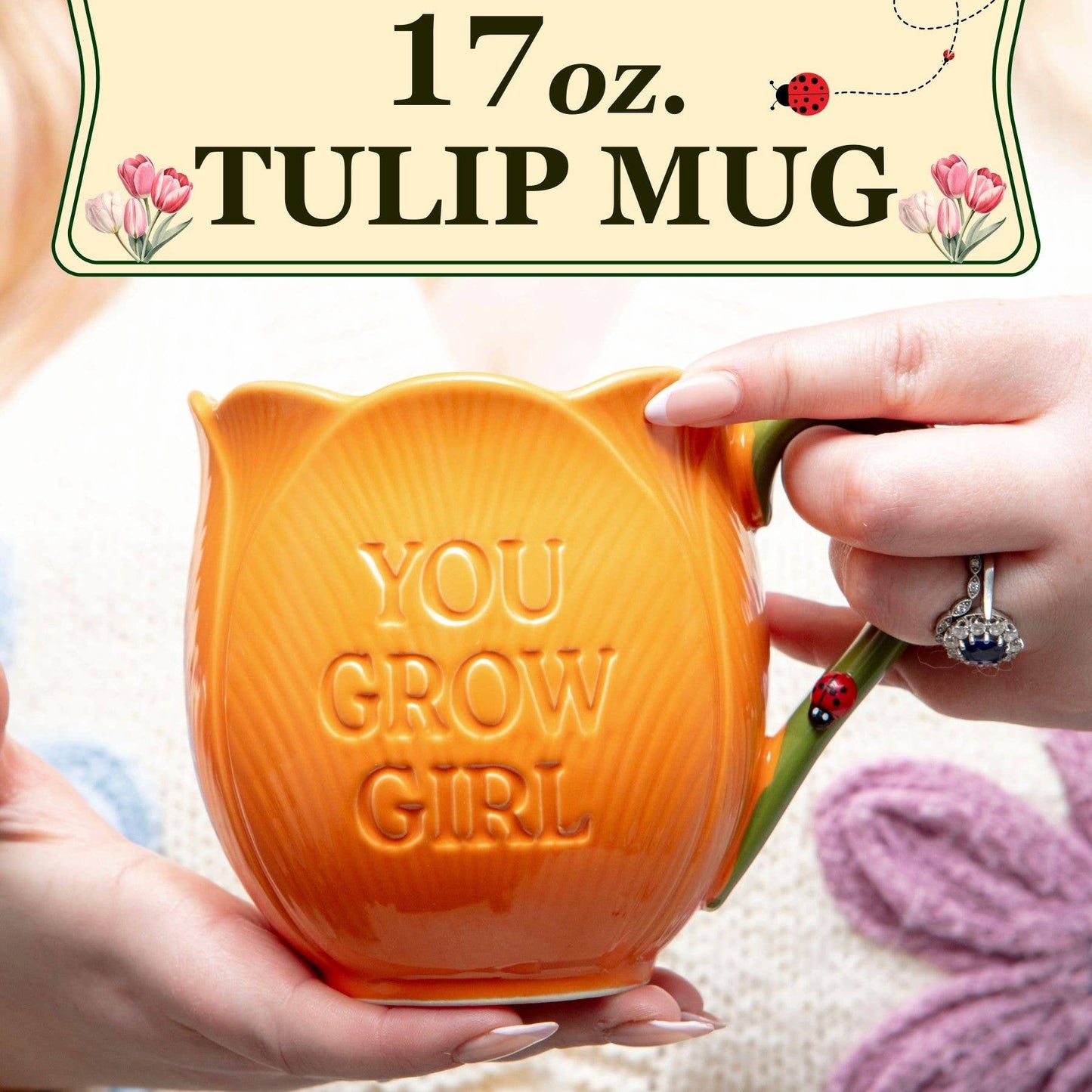 You Grow Girl Tulip Mug