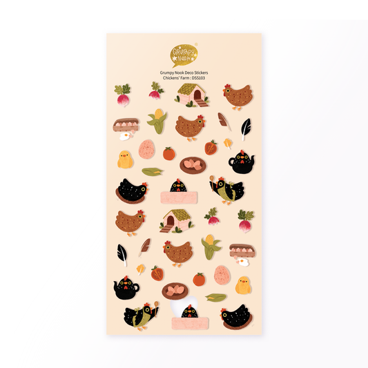 Chickens' Farm Sticker Sheet