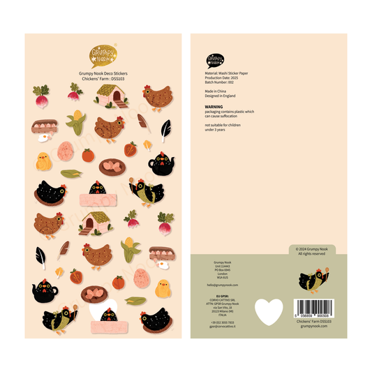 Chickens' Farm Sticker Sheet